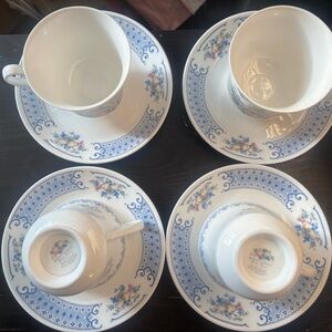 Royal Albert Song Bird New Romance Tea Cup and Saucer Sets - 4 Sets